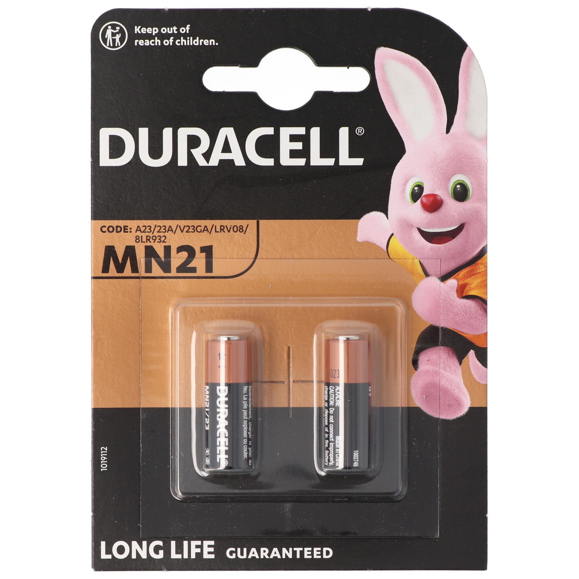 Duracell 6x Duracell MN21 Alkalisch A23 23A V23GA 12V Batterien Schlüsselbänder Alarm, 