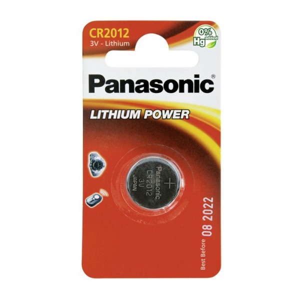 Panasonic Lithium CR2012 Batterie IEC CR2012, CR-2012EL/1B