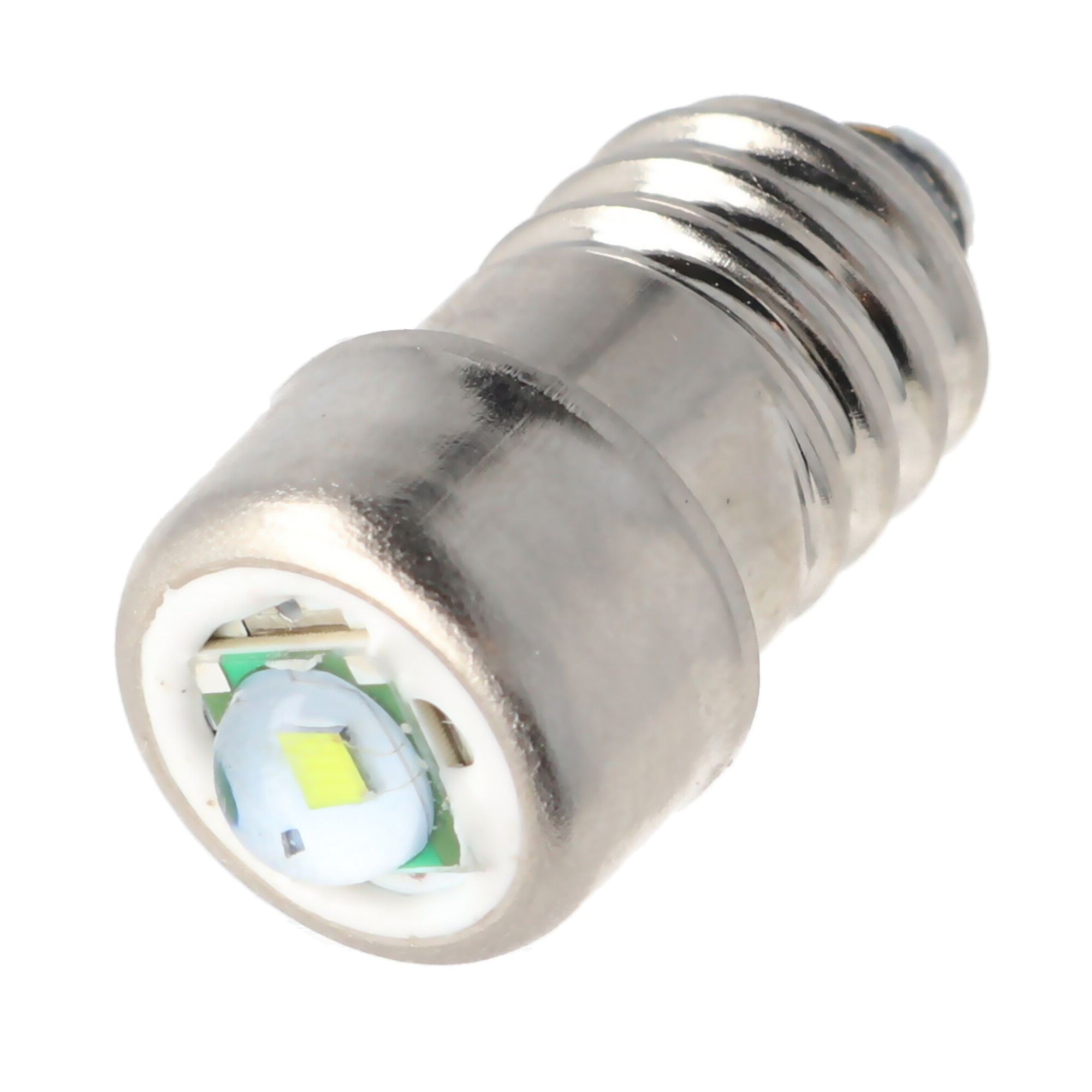 LED Schraubbirne für Fassung E10 3,5-4,5Volt kaltweiß NEU 