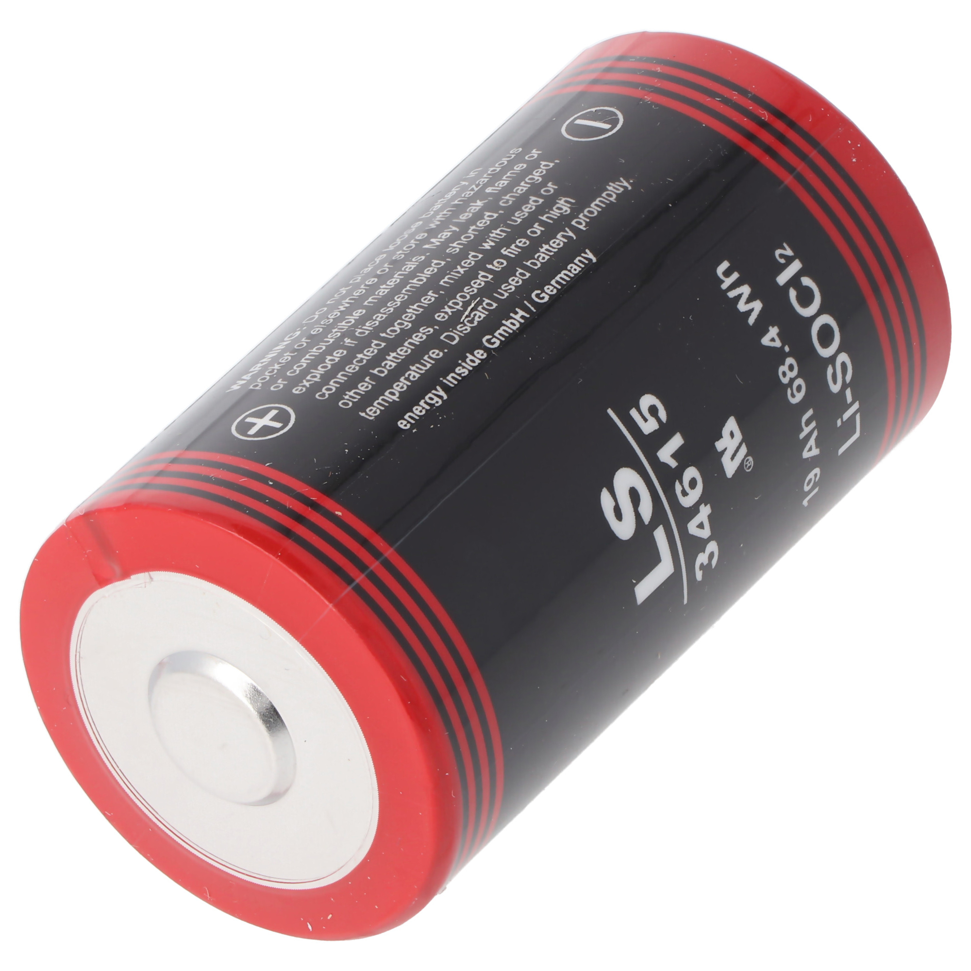 Batterien mit 19000mAh min. D 3,6 Sonstige Lithium Mono | Pluspol | Batterien Batterie breitem 0,8cm, ER34615 Akkushop Volt | max. Lithium | 11,5mm