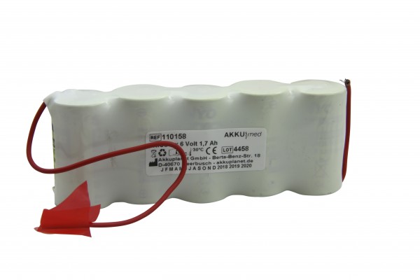 NC Akkueinsatz passend für Mela Defibrillator Melacard Pulsback (Hinweis beachten)