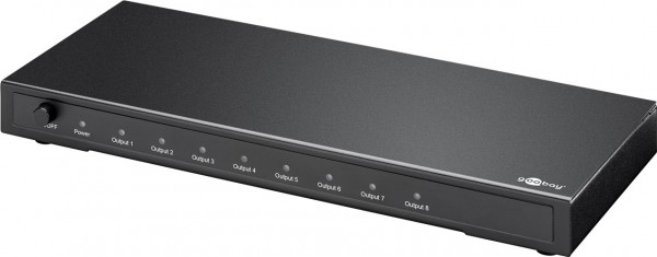 HDMI Splitter, 1 Eingang / 8 Ausgänge (Full HD) verteilt ein HDMI Signal auf bis zu 8 Bildschirme