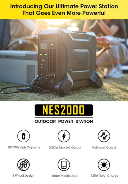 Nitecore NES2000 Power Station tragbare unabhängige Stromversorgung