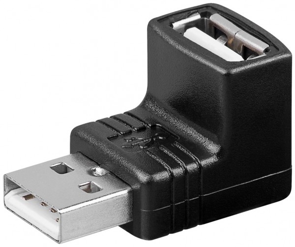 Goobay USB 2.0 Hi-Speed Adapter USB 2.0-Stecker Typ A auf USB 2.0-Buchse Typ A 90°