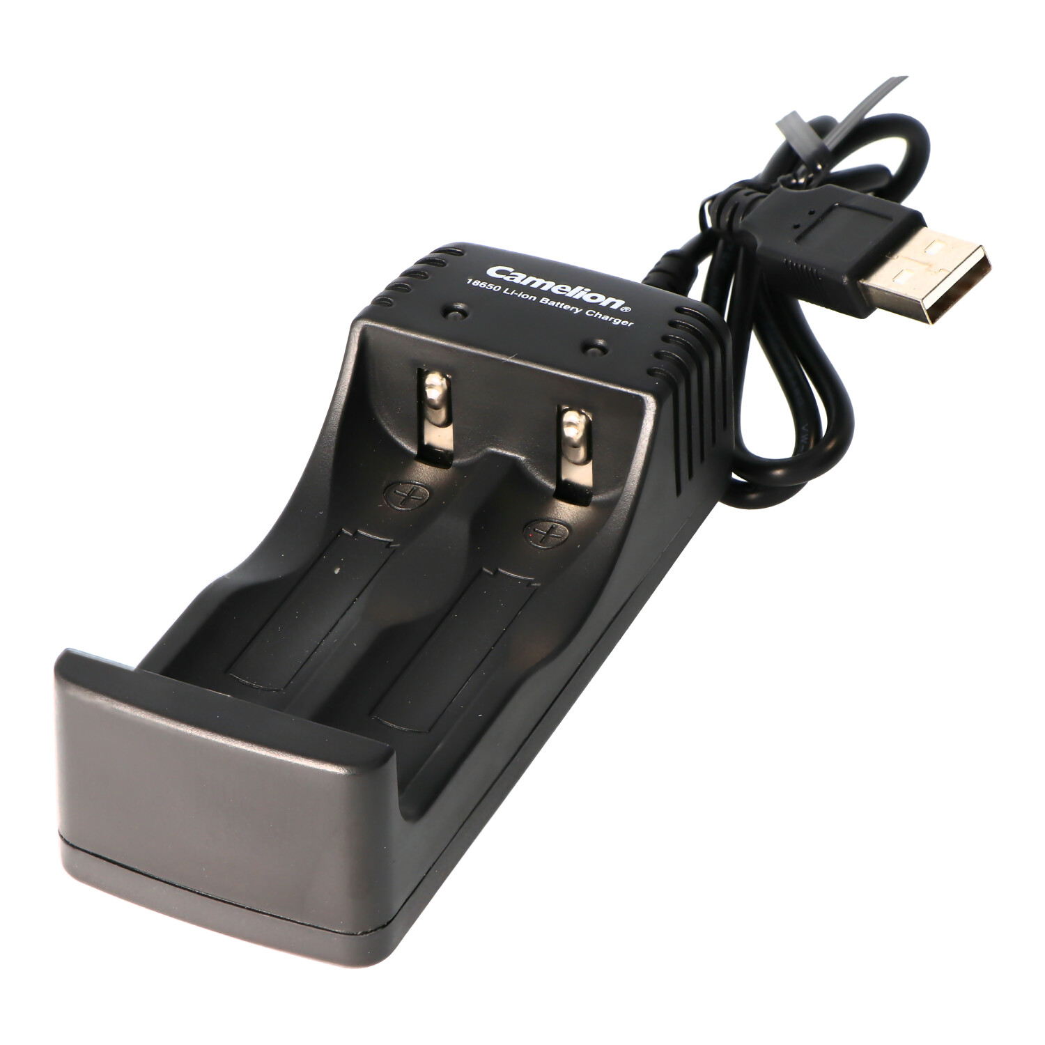 Ladegerät für Li-Ion Akkus 2-Schacht USB Kabel 18650 für LED Taschenlampe TO 