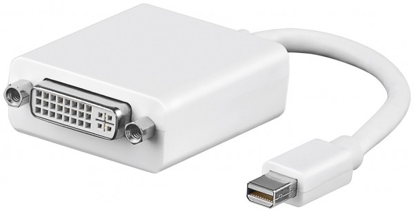 Goobay Mini DisplayPort/DVI-D-Adapterkabel 1.1 - Mini DisplayPort-Stecker > DVI-I-Buchse Dual-Link (24+5 pin)