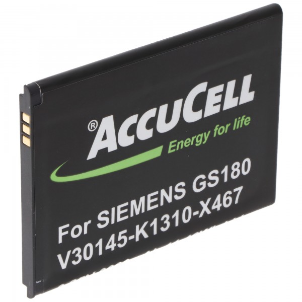 AccuCell Akku passend für Siemens Gigaset GS180 V30145-K1310-X467 3,85 Volt Akku mit 3000mAh Kapazität