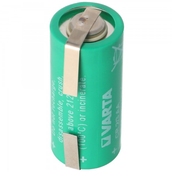 Varta CR2/3AA Lithium Batterie, Varta 6237 mit Lötfahne U-Form, 6237301301