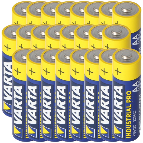 Varta AA Mignon LR6 Batterie Industrial inklusive kostenloser Aufbewahrungsbox
