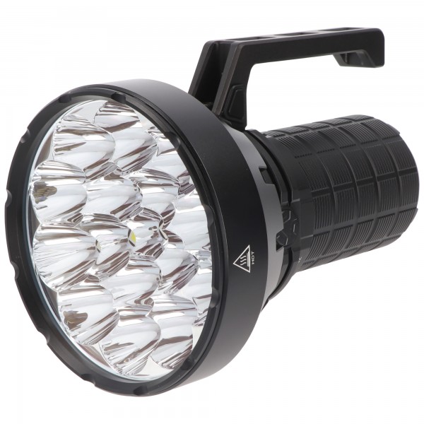 Imalent SR16 LED-Taschenlampe mit 16 Cree XHP 50.3 LEDs Li-Ion Akkupack 4000mAh 55.000 Lumen