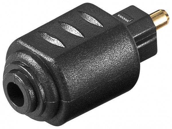 Goobay TOSLINK Digital Audio-Adapter, Mini-TOSLINK zu TOSLINK - 3,5 mm mini Toslink-Kupplung > Toslink-Stecker