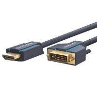 DVI-auf-HDMI™Adapterkabel Premium-Kabel, 1x DVI-D-Stecker Dual-Link 24+1 auf 1x HDMI Stecker, 10 Meter Kabellänge