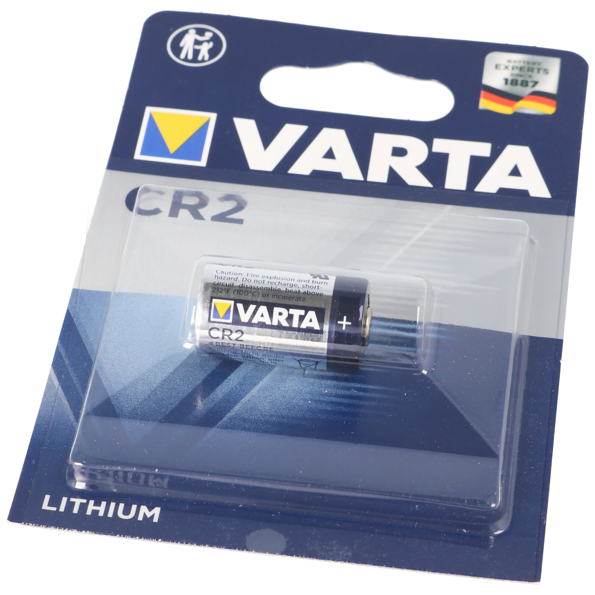 2x Varta CR2 Lithium Batterie 3V Foto im 2x1er Blister 6206 