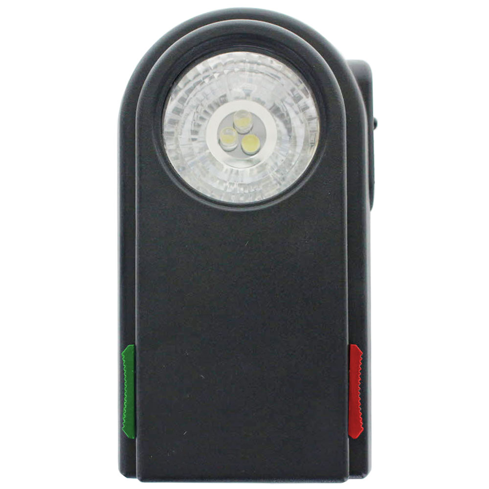 BW Signal Taschenlampe mit zusätzlichen Filterscheiben rot, grün, Gehäuse schwarz Kunststoff ohne AA Batterien