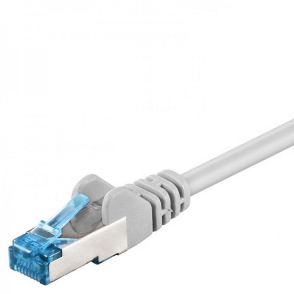 LAN/Netzwerkkabel doppelt geschirmt zum Anschluss ihrer Netzwerkkomponenten mit 2x RJ45 Steckern, nur 25cm lang