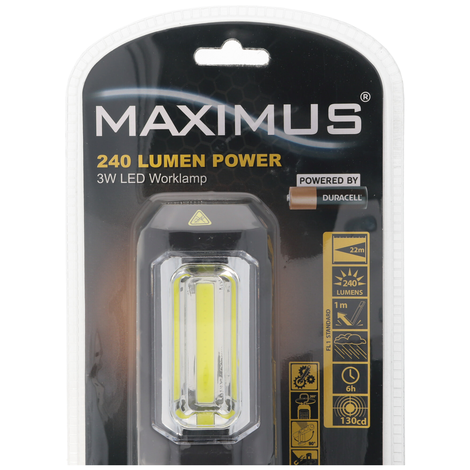 3W LED Arbeitsleuchte inklusive 3 Marken Alkaline Batterien mit Magnet,  max. 250 Lumen | Arbeitsleuchten | LEDs,Taschenlampen, Lichttechnik |  Akkushop