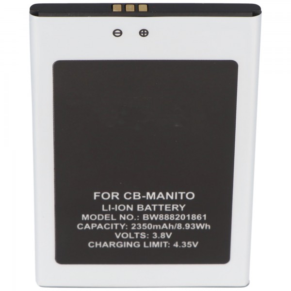 Li-Ion-Akku 2350mAh 3.8V für Cubot Manito Handy, Smartphone, Telefon wie Cubot Manito