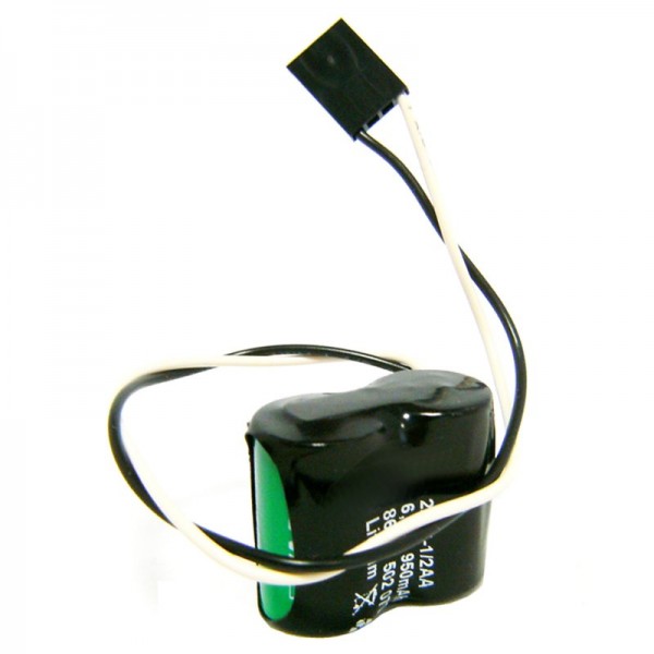 Batterie passend für Varta 2/CR 1/2 AA S.STB mit Kabel und Stecker