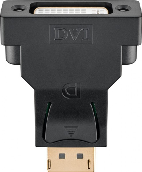 Goobay DisplayPort/DVI-D-Adapter 1.1, vergoldet - DisplayPort-Stecker > DVI-I-Buchse Dual-Link (24+5 pin)