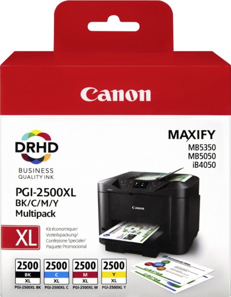 Canon Tinten Multipack PGI-2500XL BK/C/M/Y