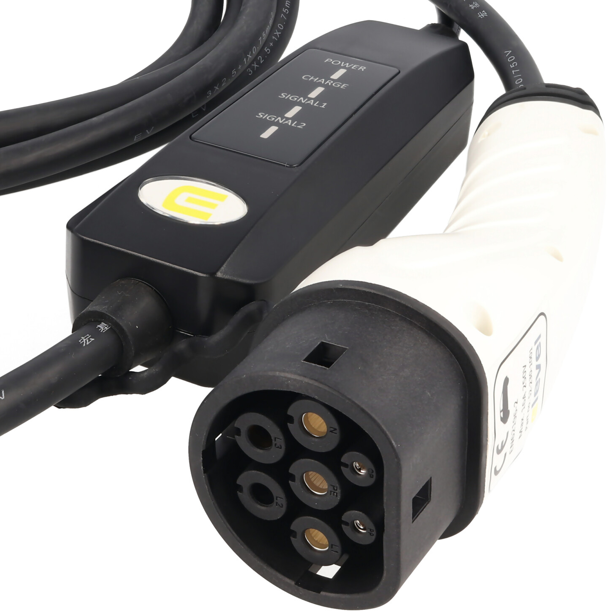 EV + Adapter für Elektrofahrzeug Ladekabel - Typ 2 IEC 62196 auf Schuko  Stecker Ladegerätadapter - 1-Phase 16A (3,6 kW) Schwarz/Weiß-Steckverbinder  IP44 : : Auto & Motorrad