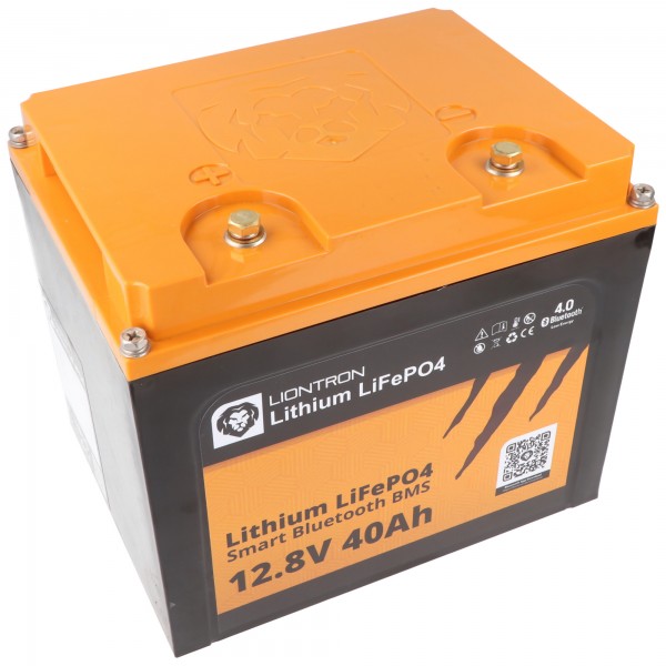 LIONTRON LiFePO4 Akku Smart BMS 12,8V, 40Ah - Vollwertiger Ersatz für 12 Volt Blei-Akkus