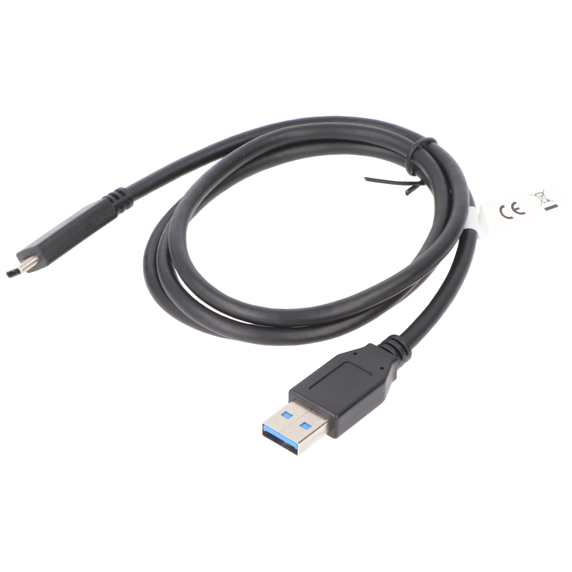 USB-C Lade- und Synchronisationskabel USB 3.1 Generation 2 für alle Geräte mit  USB-C Anschluss, 1 Meter schwarz, 3A, für USB-C, Ladegeräte