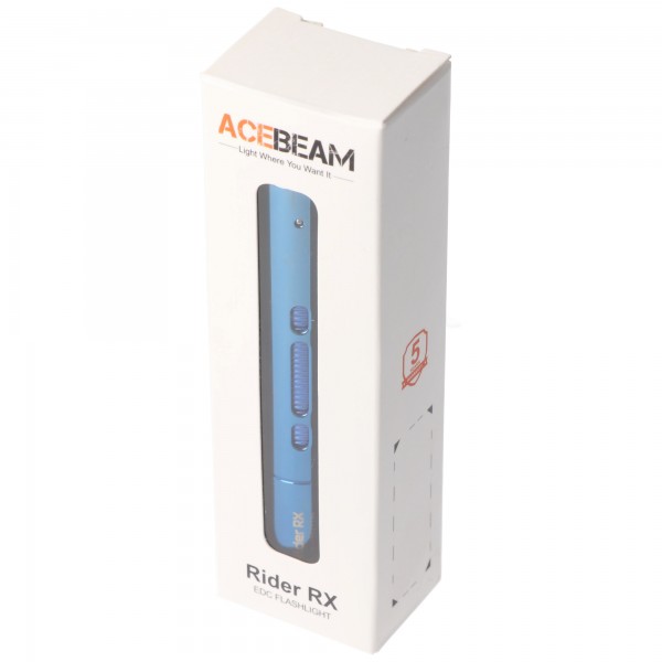 AceBeam Rider RX EDC mit 650 Lumen, kompakte LED-Taschenlampe, einhändige Bedienung, in fünf Farben erhältlich, inklusive 1x 14500 920mAh Li-Ion Akku