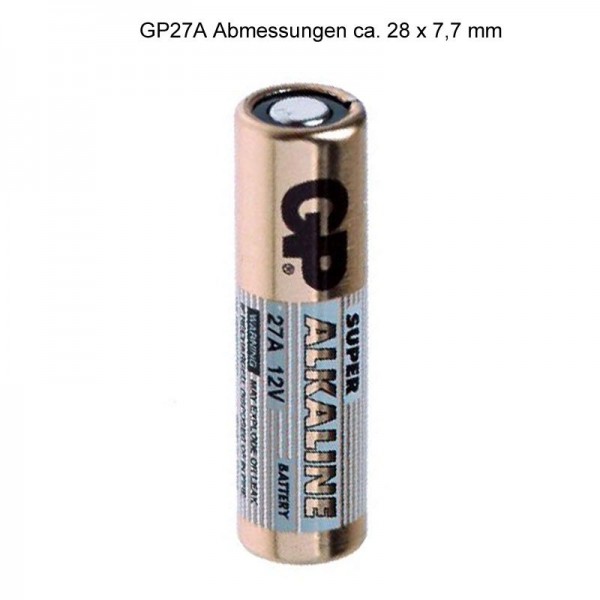 3x DURACELL Sicherheits-Batterie Alkaline LR27A MN27 GP27 L828 12V 1er-Bli