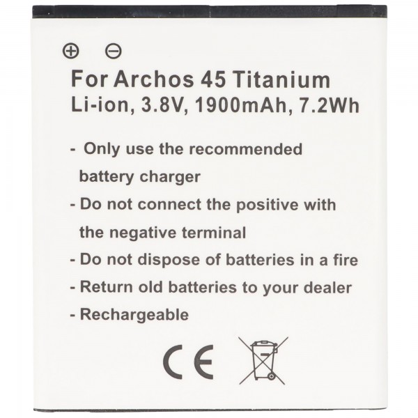 Akku passend für den Archos 45 Titanium Akku AC45TI