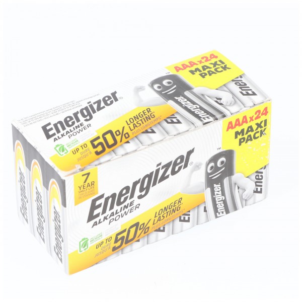 Energizer Batterie Alkaline, Micro, AAA, LR03, 1.5V Power, 24 Stück im Karton