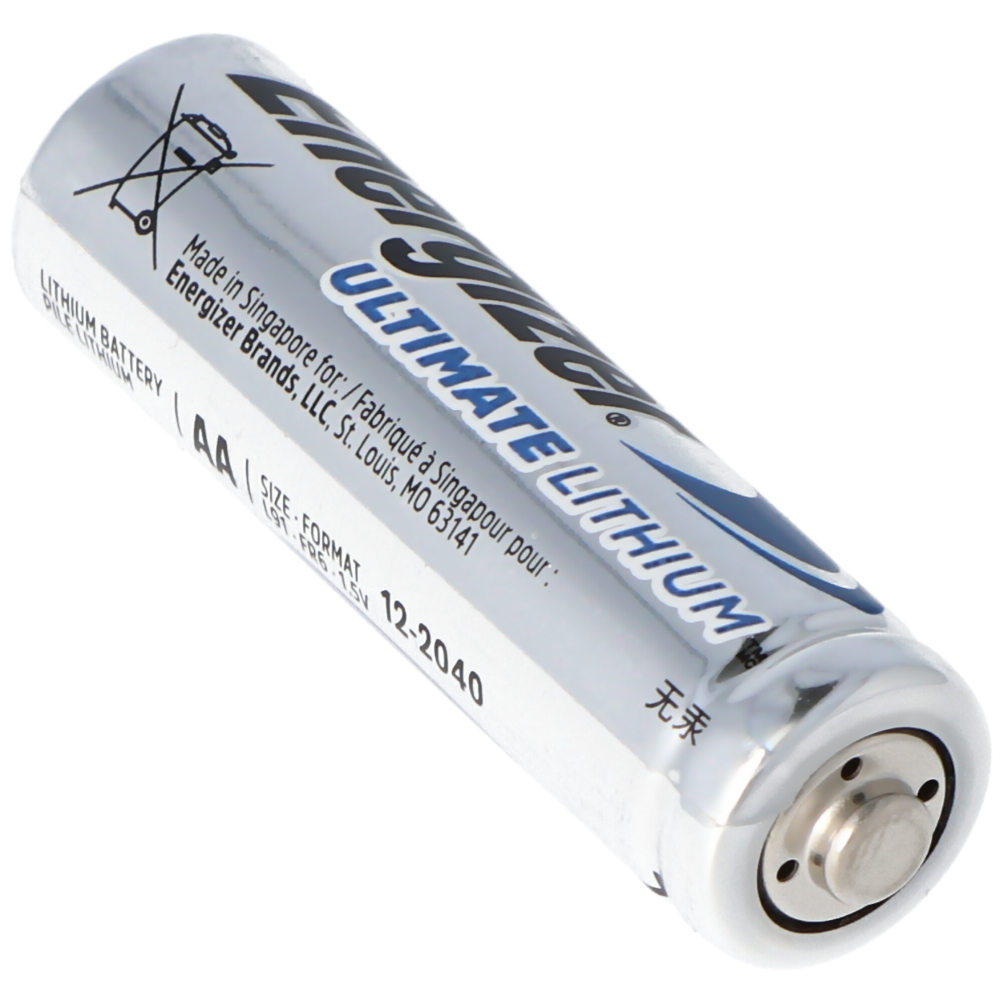 10 x Energizer Ultimate AA Mignon Lithium FR6 L91 1,5V im Karton Folie 