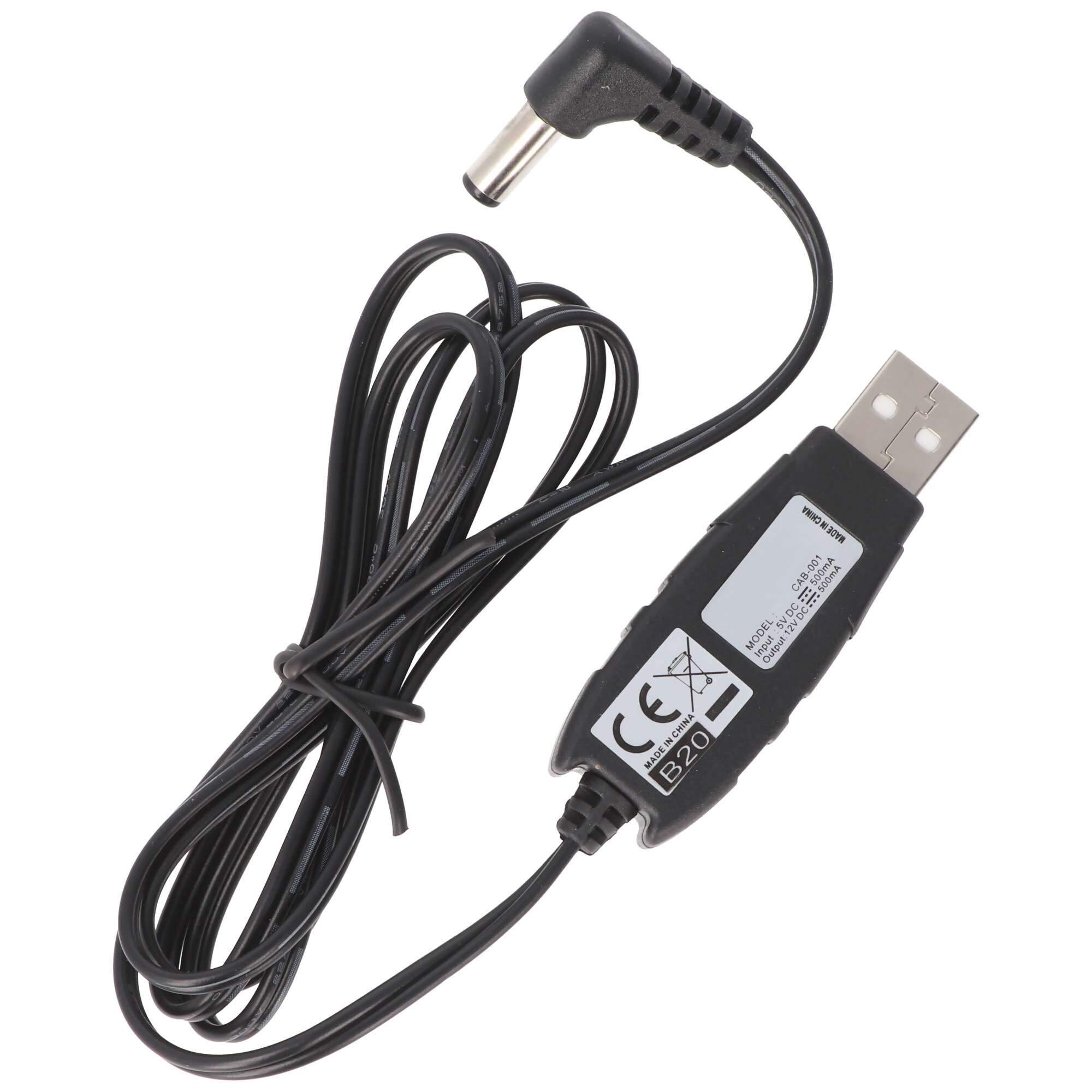 Spannungswandler 5V USB auf 12V für das Ladegerät 5101, Ladegerät  Basiseinheit, für DigiCam, Camcorder, Ladegeräte