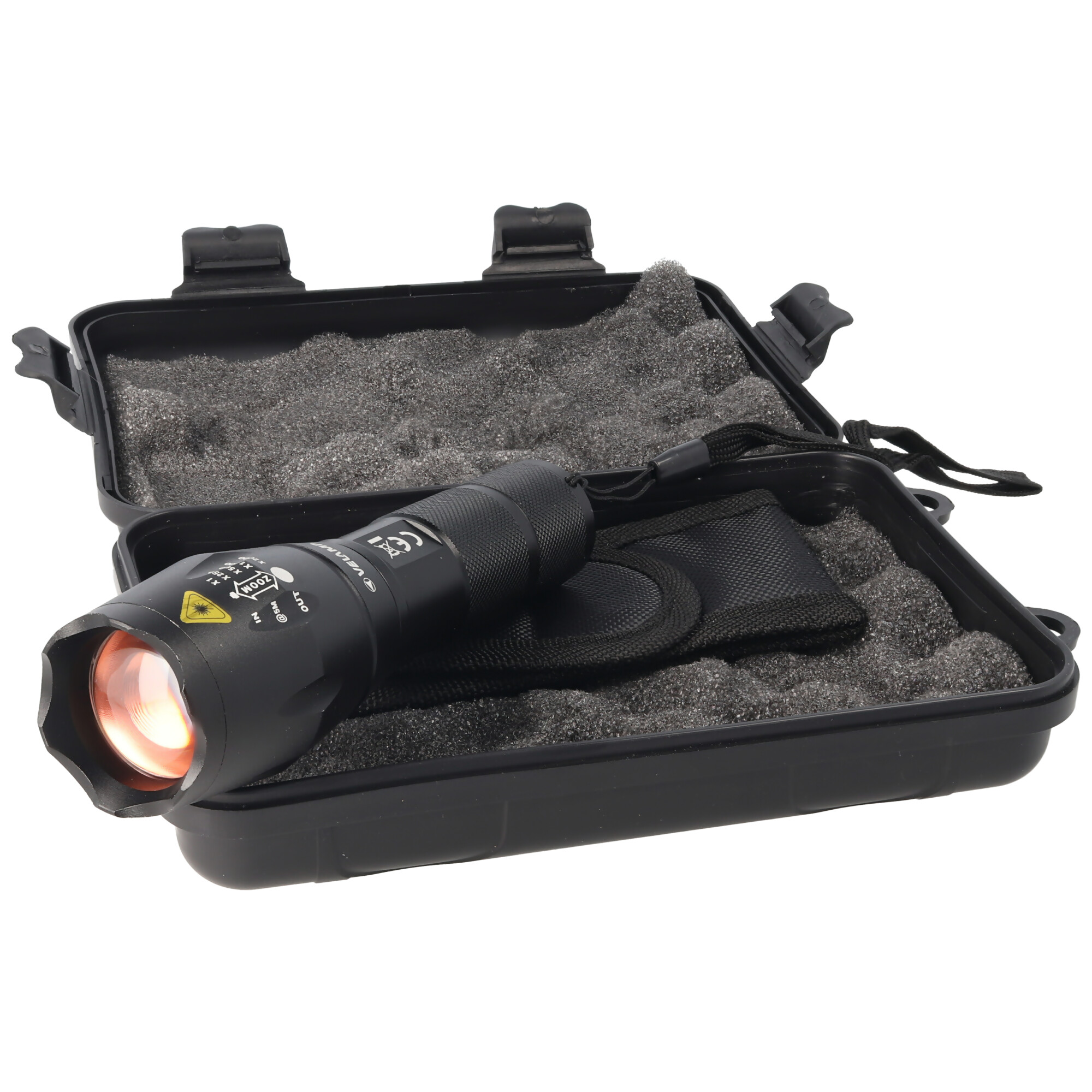 out Q5 LED 1200 Lumen SLIM ultrahelle Taschenlampe Einstellbarer Fokus Zoom in 
