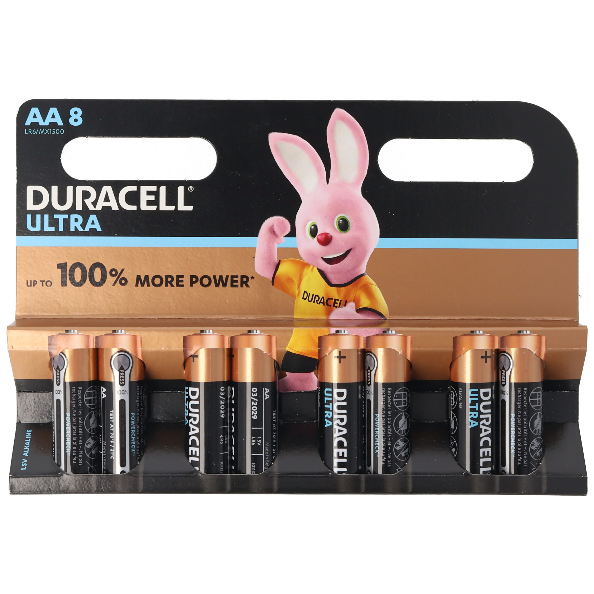 MN1500 Alkaline Batterien im 20er Blister 100 Duracell Plus Power AA Mignon