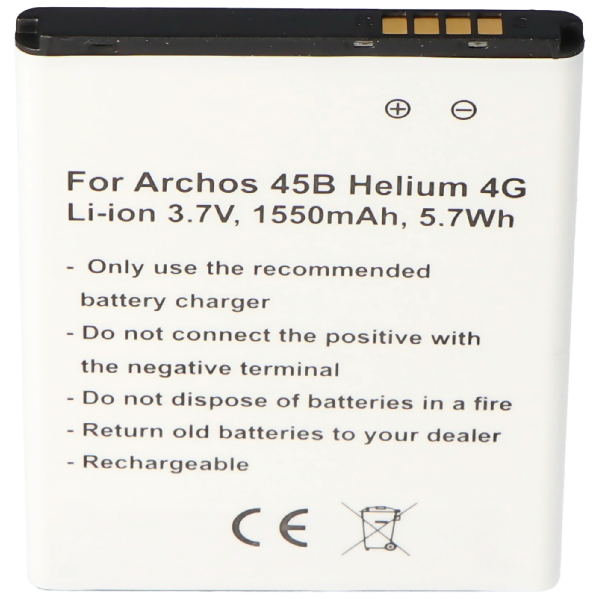 Archos Akku kompatibel mit Archos AC1850A 3,00 Volt 1550 mAh 4,65 Wh 