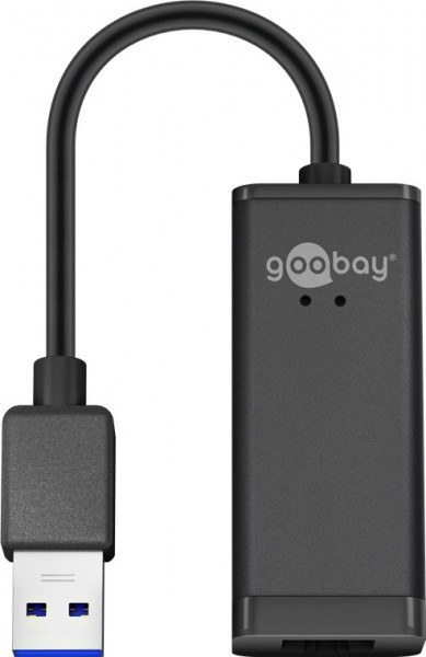 Goobay USB 3.0 Gigabit Ethernet Netzwerkkonverter - zum Anschluss eines PC/MAC mit USB Anschluss an ein Ethernet Netzwerk