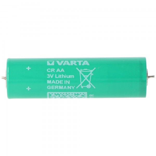 Varta CR AA Lithium Batterie 6117, UL MH 13654 N, Axial Draht