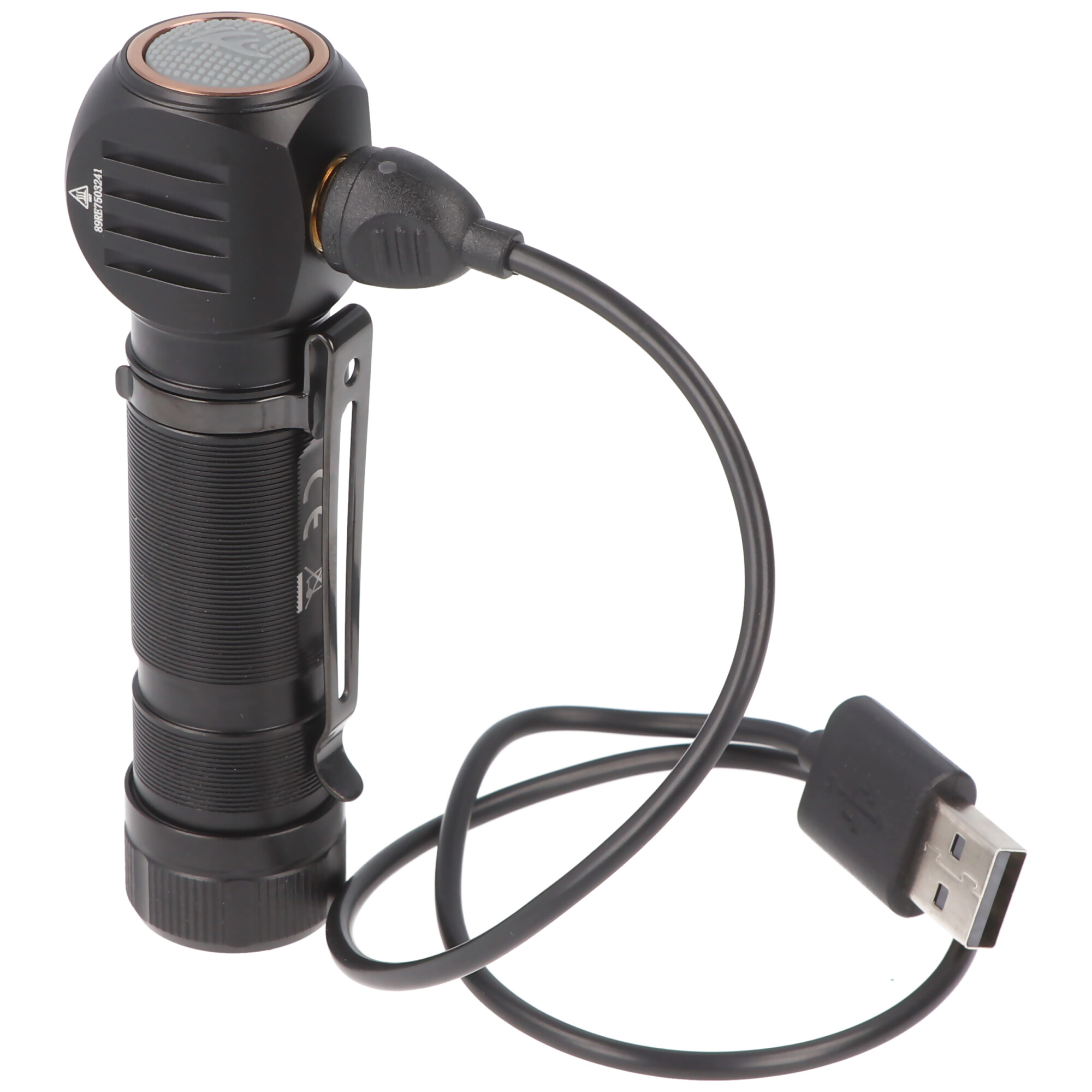 3500mAh Akku u USB-Ladekabel Fenix HM61R Stirnlampe 1200 Lumen aufladbar inkl 