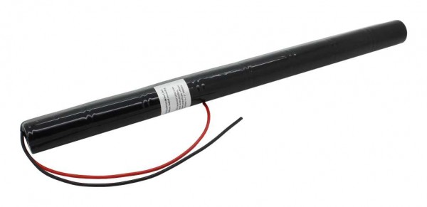 Notleuchtenakku NiCd 9,6V 1800mAh L1x8 Sub-C mit 200mm Kabel einseitig