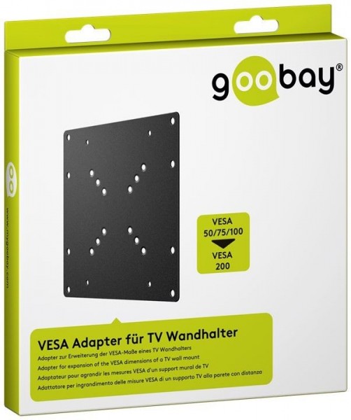 VESA-Adapter für TV-Wandhalter 23 - 42 cm zur Erweiterung der VESA-Maße eines TV-Wandhalters