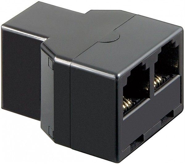 Goobay ISDN T-Adapter - RJ11/RJ14-Buchse (6P4C) > 2x RJ11/RJ14-Buchse (6P4C)