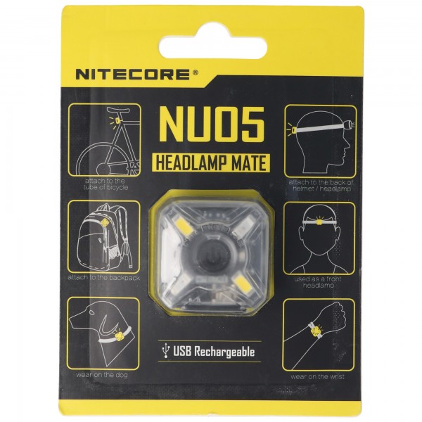 Nitecore NU05 LED Warnlicht 4 Hochleistungs-LED inklusive