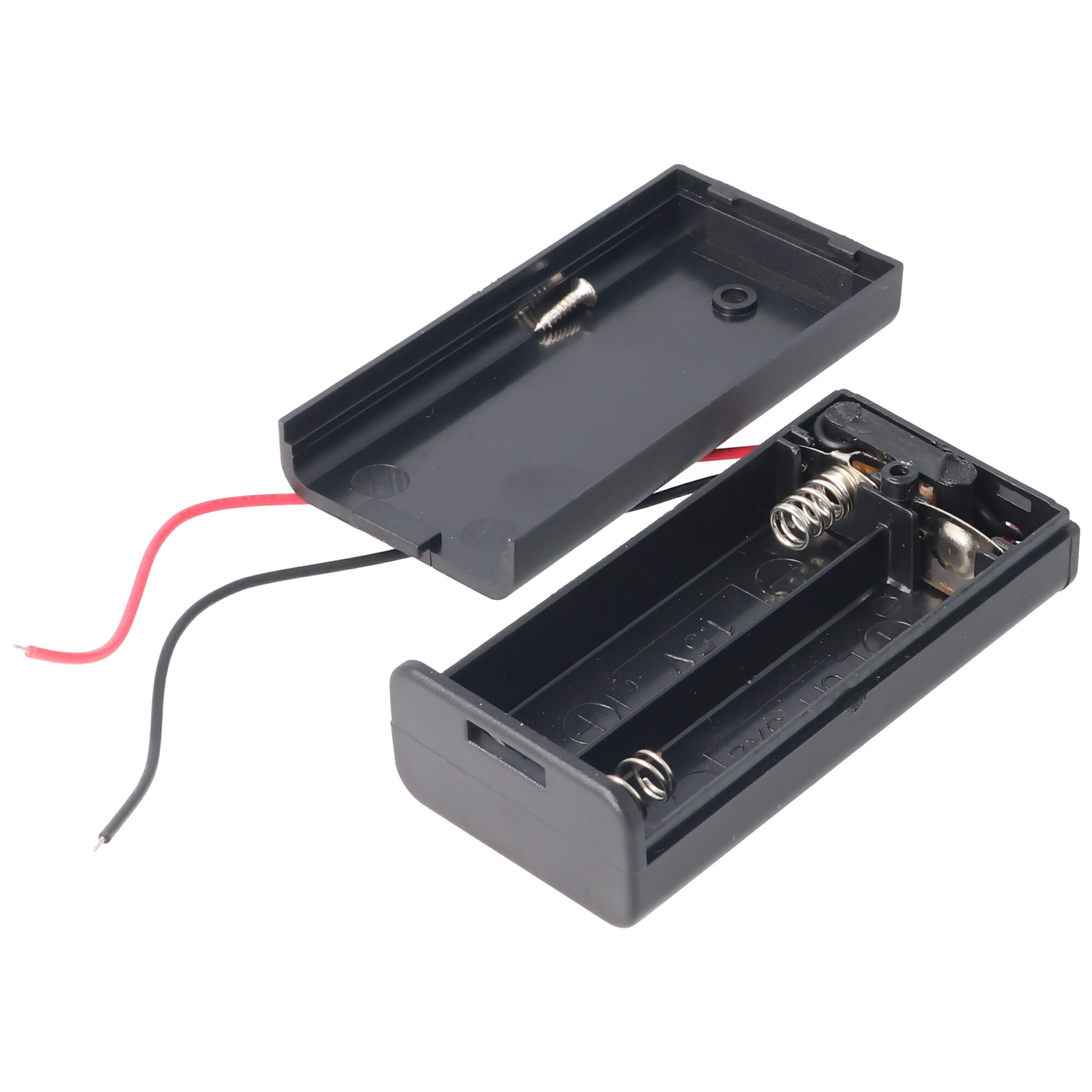 Batteriehalter für 4x AA Batterien Gehäuse mit Kabel Batteriefach Mignon Akku 