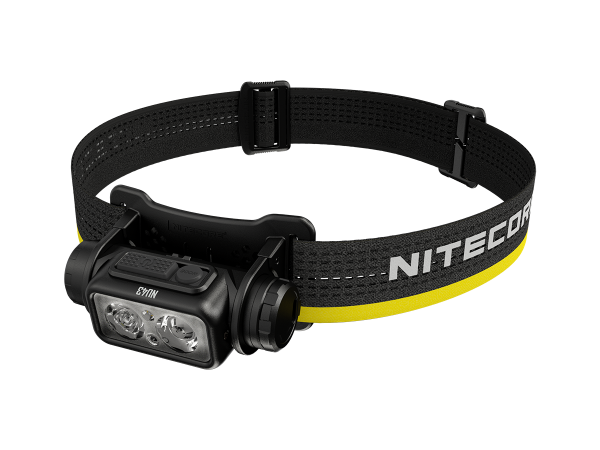 Nitecore NU43 LED Kopflampe mit 1400 Lumen, leichteste Stirnlampe der Welt mit 18650 Akku, mit Photosensor, eingebauter 18650 3400mAh Li-Ion Akku