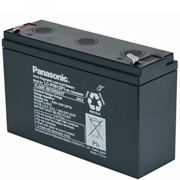 Panasonic LC-R0612P PB Blei Akku 6 Volt, 12 Ah