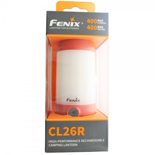 Fenix CL26R LED Campingleuchte rot, inklusive Li-ion Akku 2600mAh und mit USB Ladeanschluss